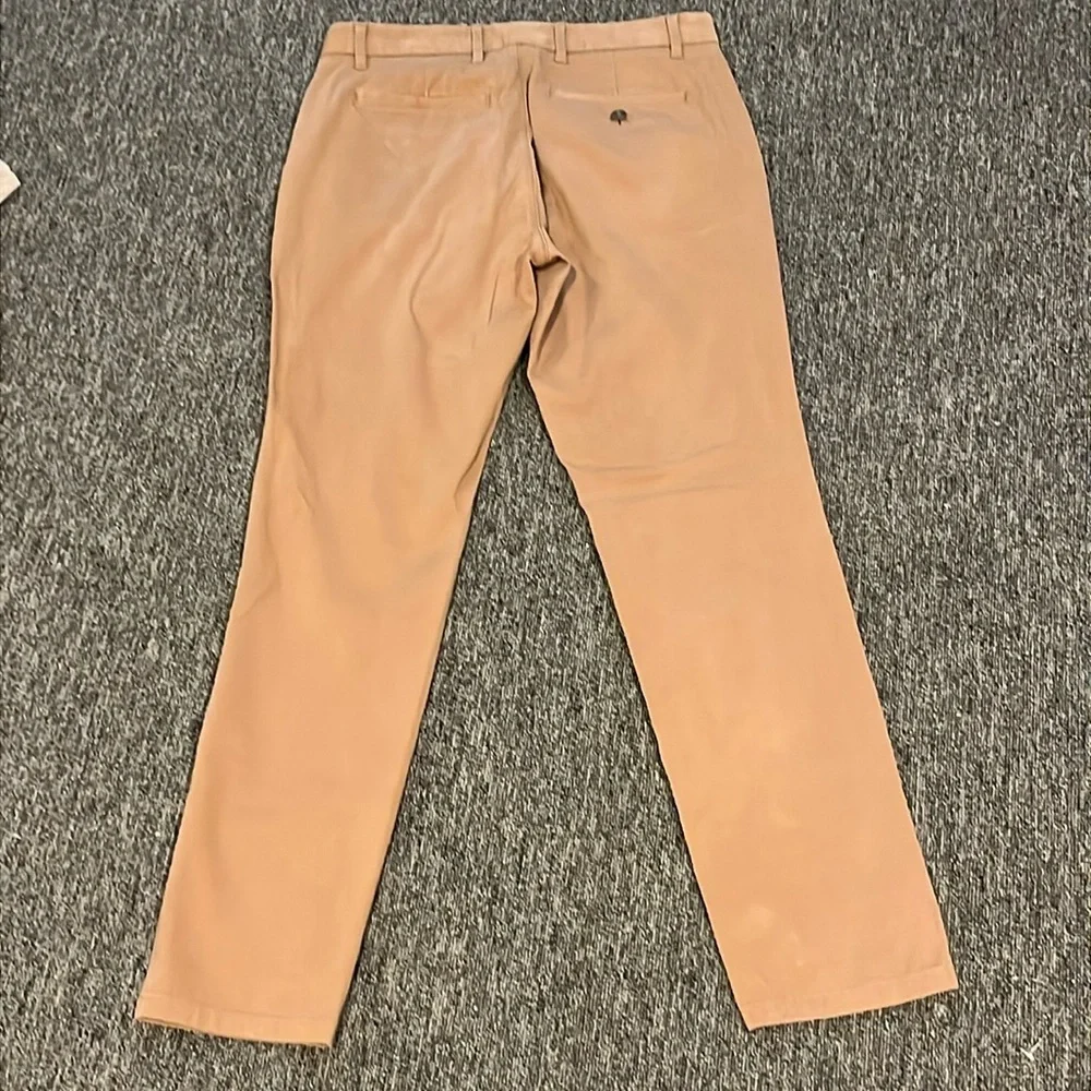 Everlane Uniform khaki beige flat front slim fit pants cotton blend 30x30 men 30 - Picture 2 of 14